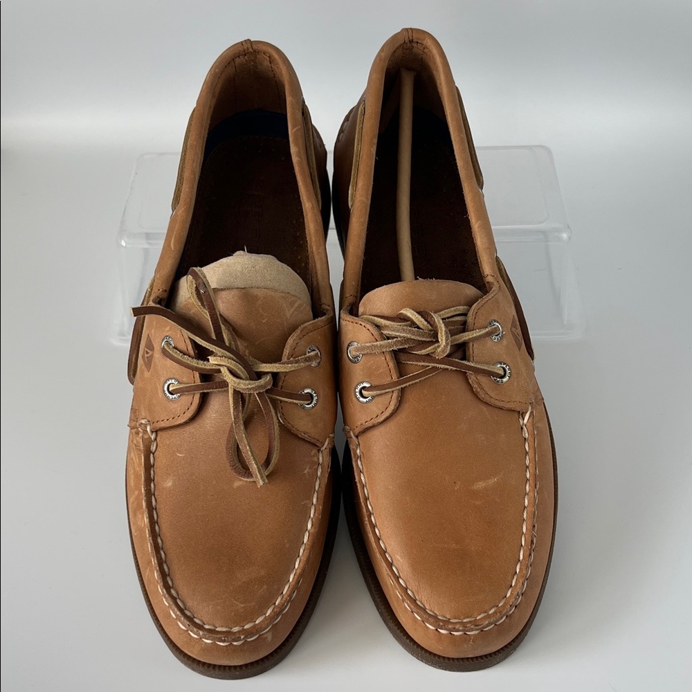 Sperry Brown Leather Boat Shoes for Men